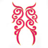 Scroll Wings (Left & Right) Royal Swirl Embroidered Motif (Pair)
