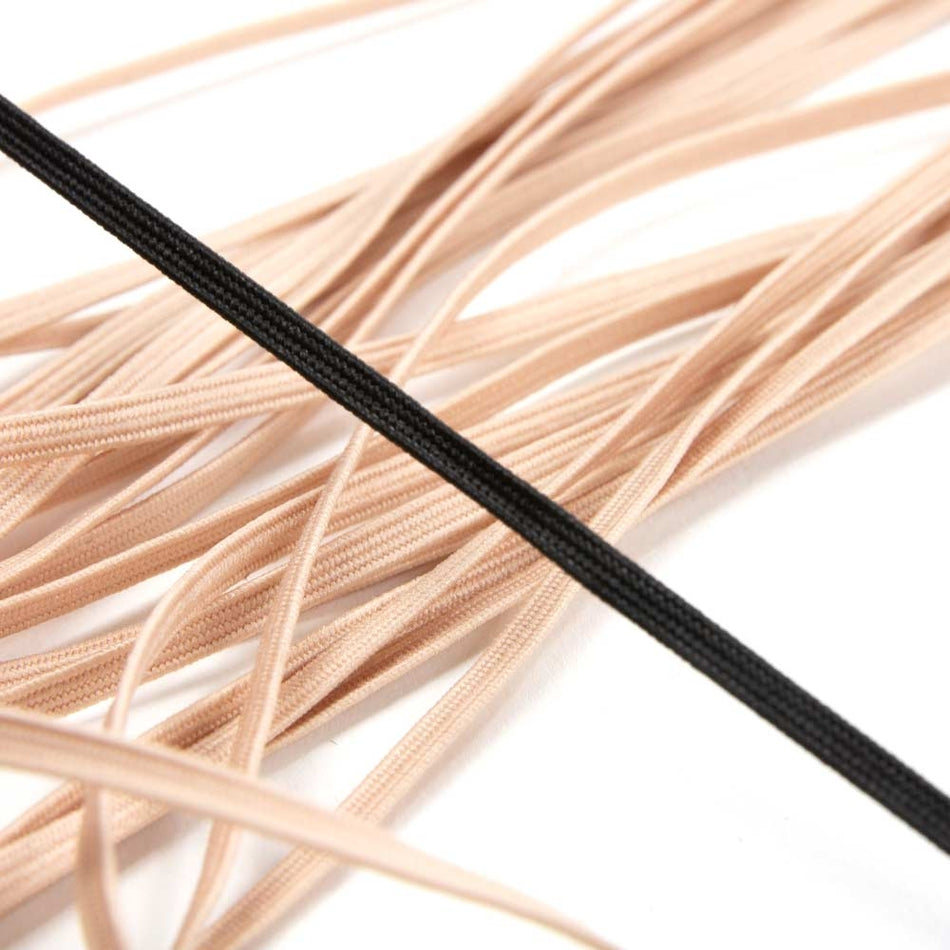 Braided Flat Elastic - 3mm (5m Cut)
