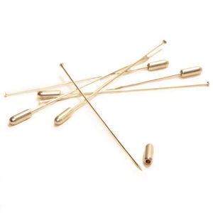 Hat Pin Blanks w Matching Clutch (5 Pack)