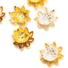 Pointed Petal Flower Metal Embellishments (24 Pack)