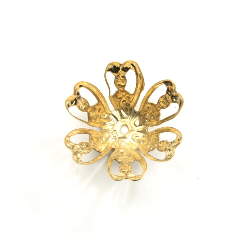 Open Petal Flower Metal Embellishments (24 Pack)