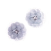 Flower Beaded Crystal Rose Bloom (Pair)