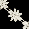 Lace Guipure Trim w Large Daisies