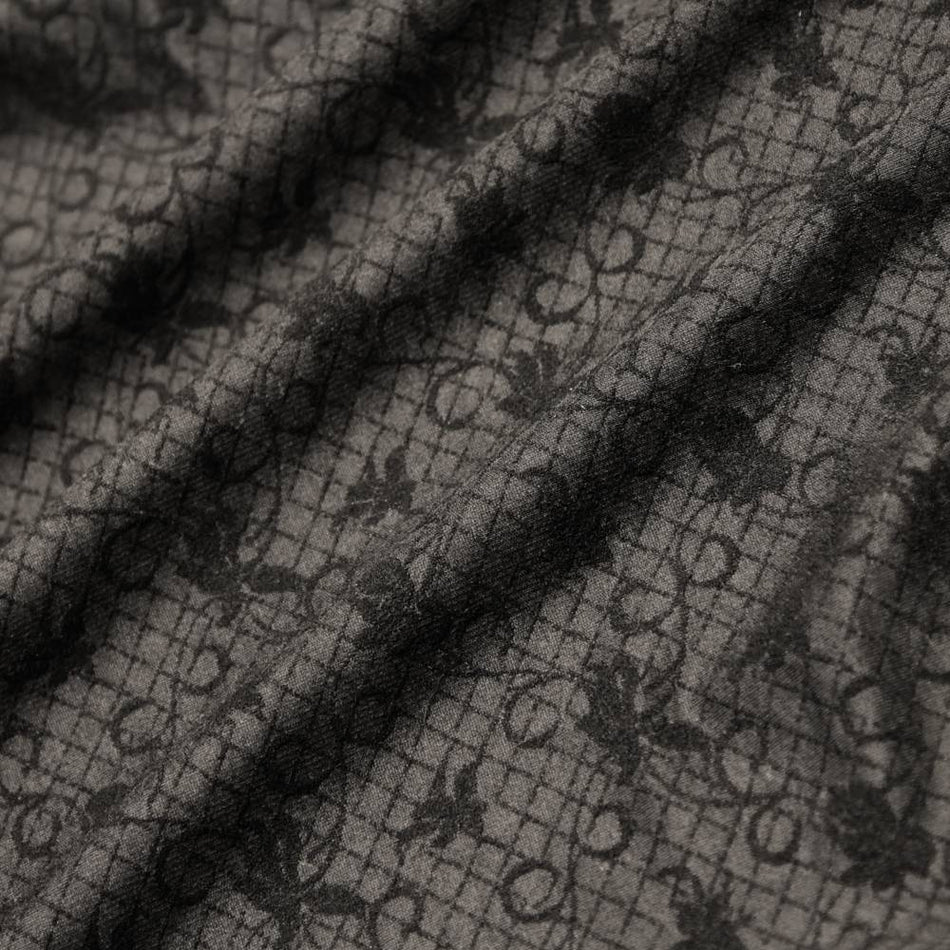 Floral Lattice Jacquard Powernet Mesh
