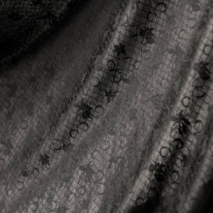 Floral Lattice Jacquard Powernet Mesh