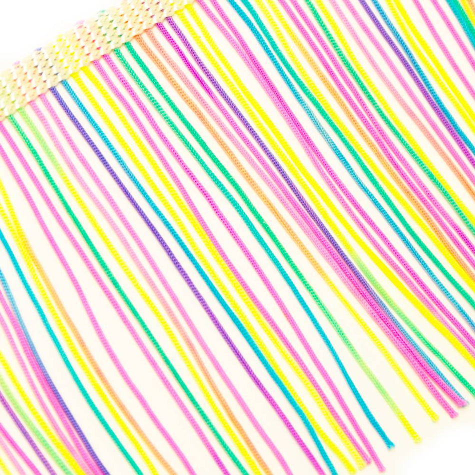 Multicoloured Tassel Fringe - 9cm / 3.5"