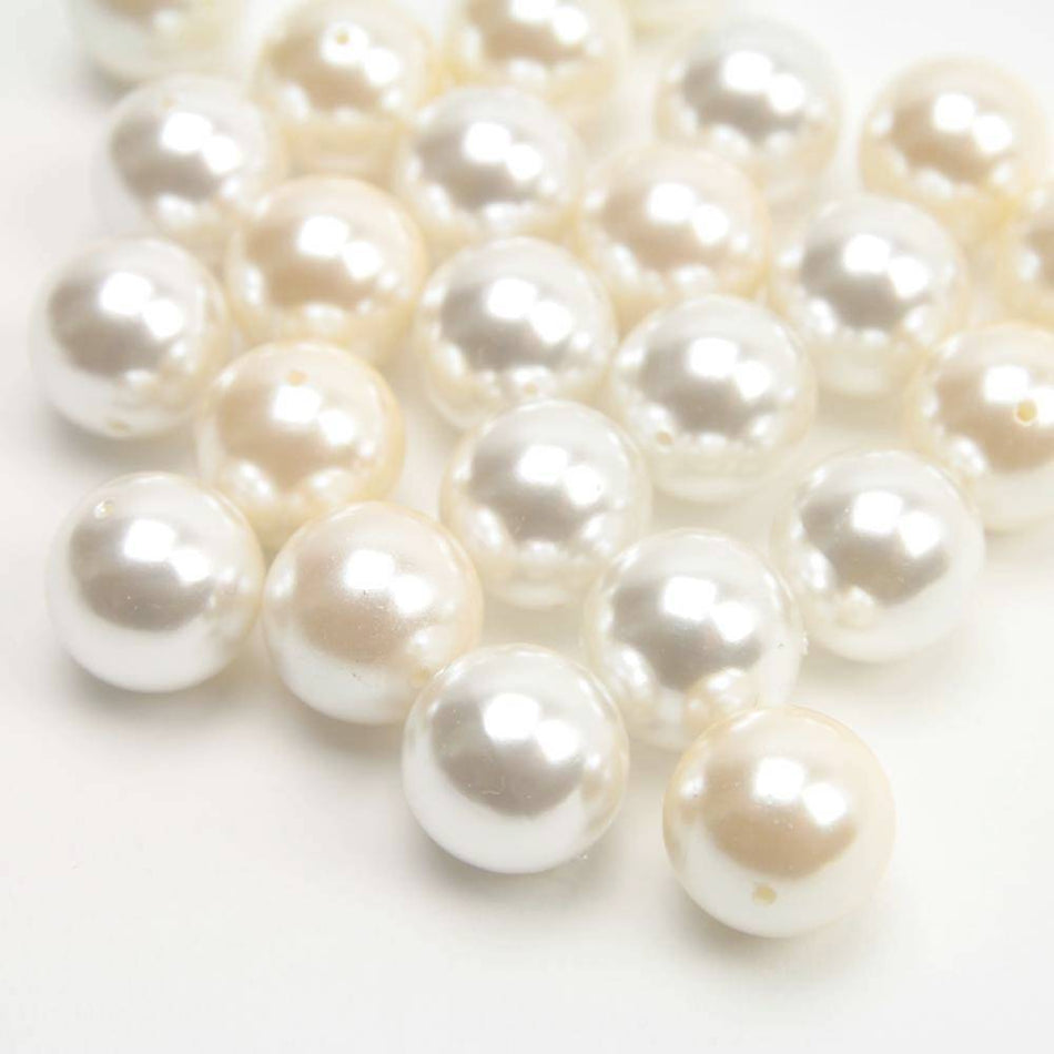 Premium Pearl Round Beads (12 Pack)