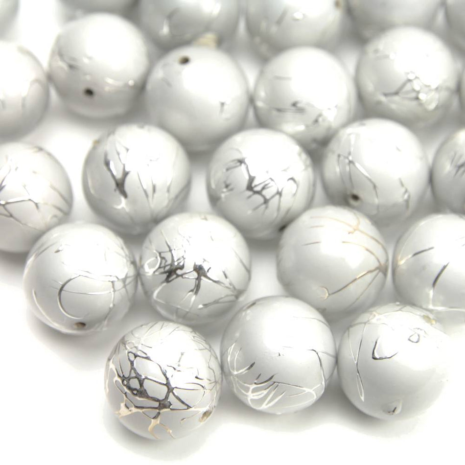 Spider Pearl Round Beads (24 Pack)