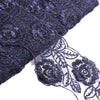 Rose Vine Embroidered Lace Trim w Scalloped Edging