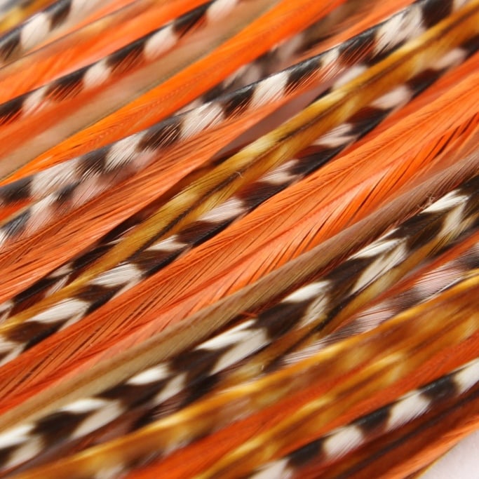Feather Hair Extensions - Designer 3 Feathers - Orlando
