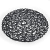 Paper Woven Flat Round Mat Base - Open Web 38cm/15"