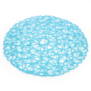 Paper Woven Flat Round Mat Base - Open Web 38cm/15"