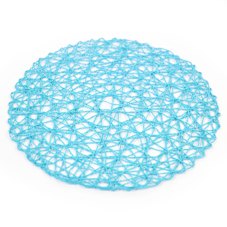 Paper Woven Flat Round Mat Base - Open Web 38cm/15"