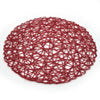 Paper Woven Flat Round Mat Base - Open Web 38cm/15"