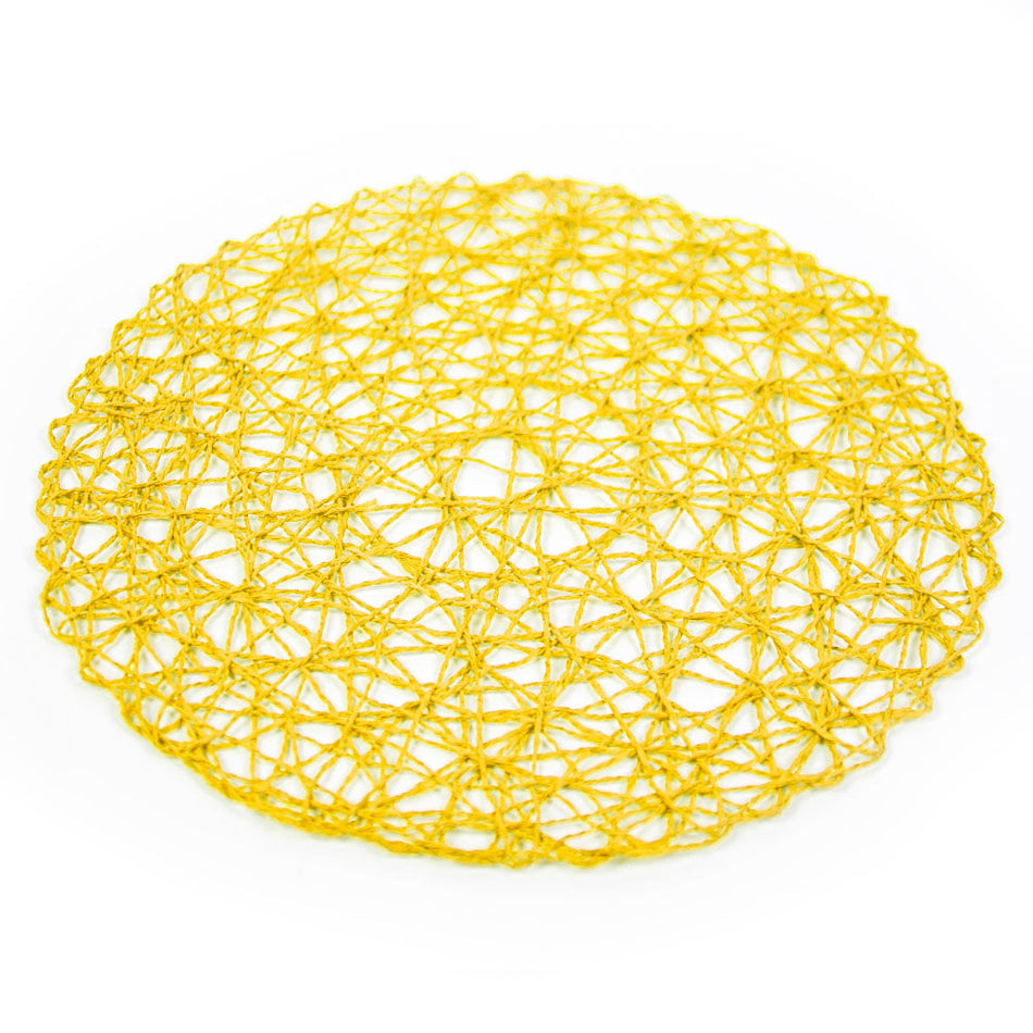 Paper Woven Flat Round Mat Base - Open Web 38cm/15"