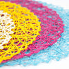 Paper Woven Flat Round Mat Base - Open Web 38cm/15"