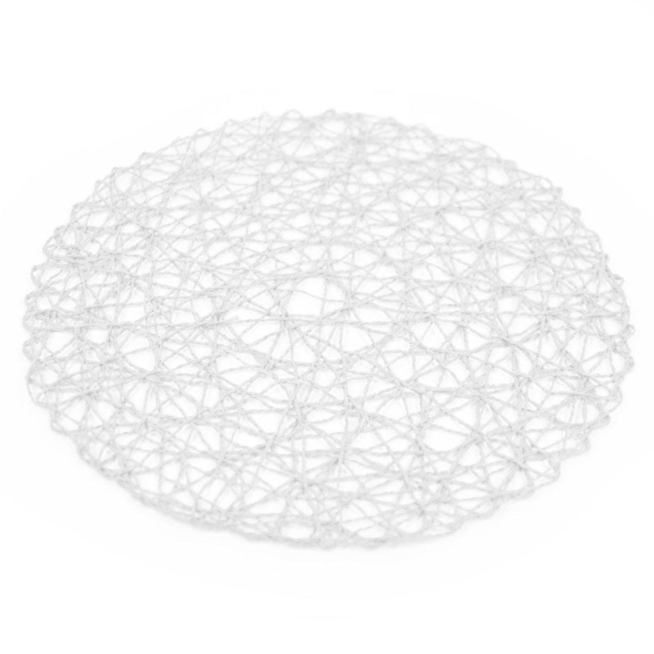 Paper Woven Flat Round Mat Base - Open Web 38cm/15"