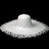 Paper Woven Capeline w Diamond Cutouts