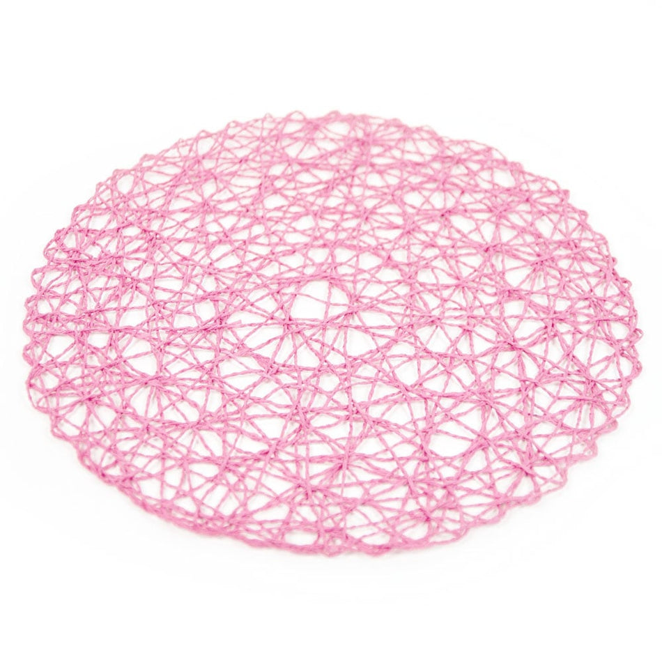 Paper Woven Flat Round Mat Base - Open Web 38cm/15"