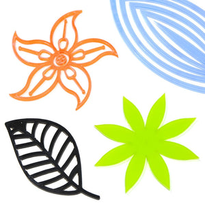 Laser Cut Perspex Shapes - Flowers & Leaves
