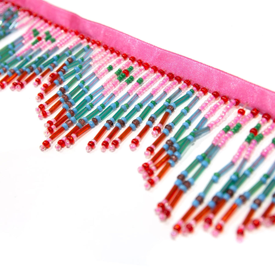 Bugle & Seed Bead Tassel Trim