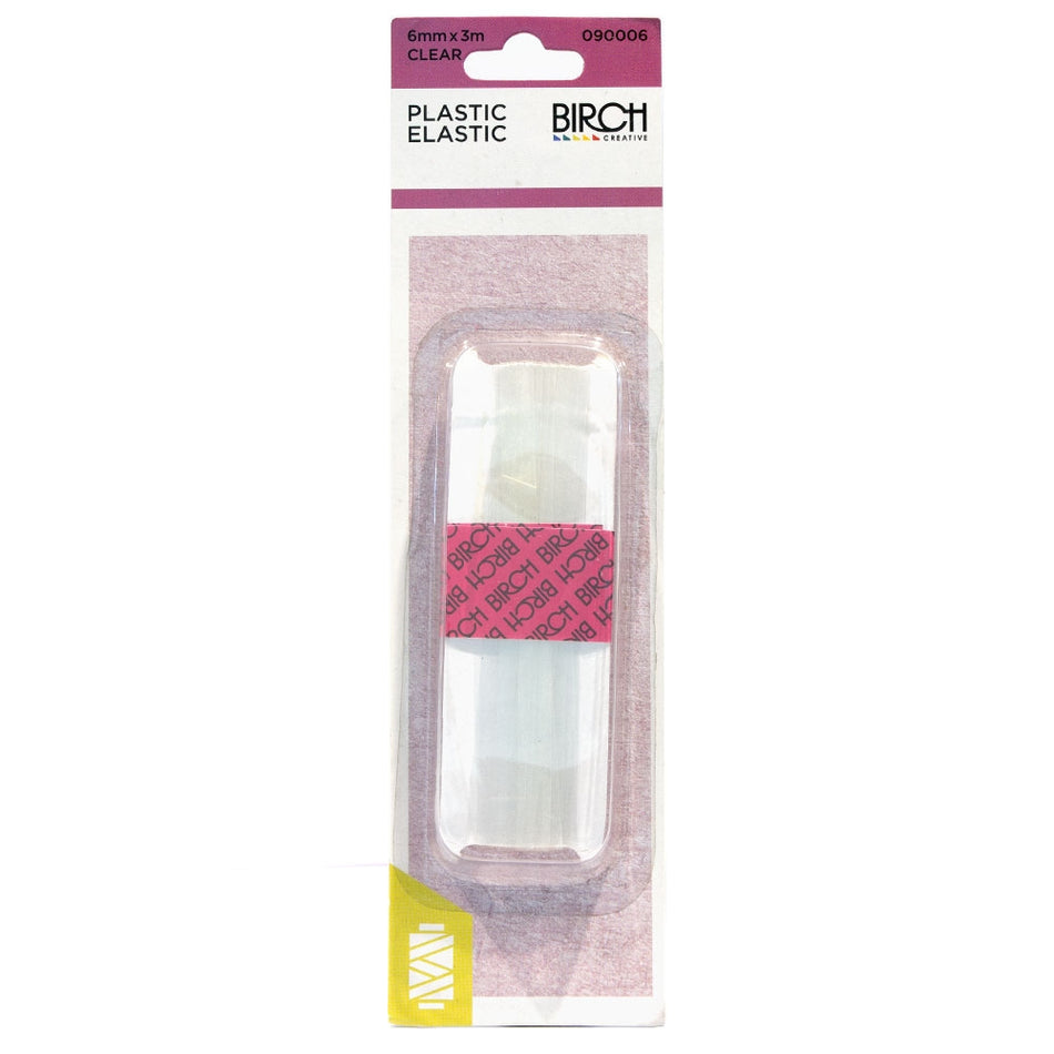 Clear Flat Elastic - 6mm