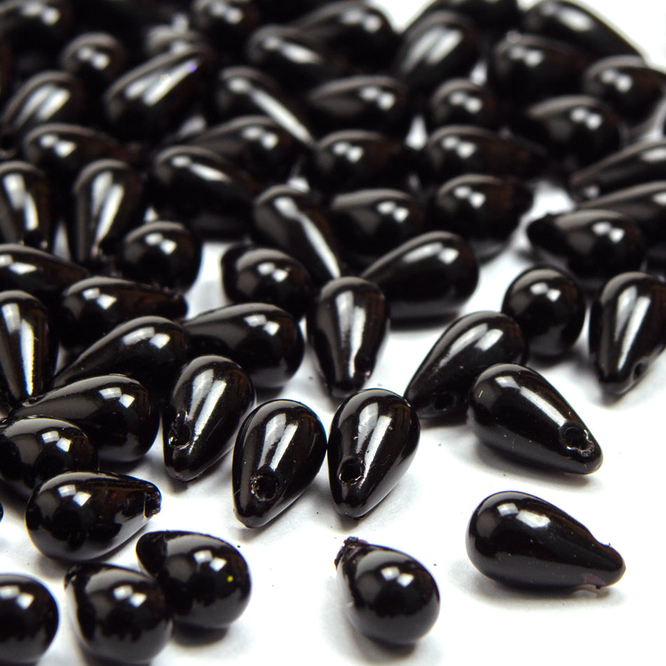 Teardrop Beads - Horizontal Drilled -10x6mm (48 Pack)