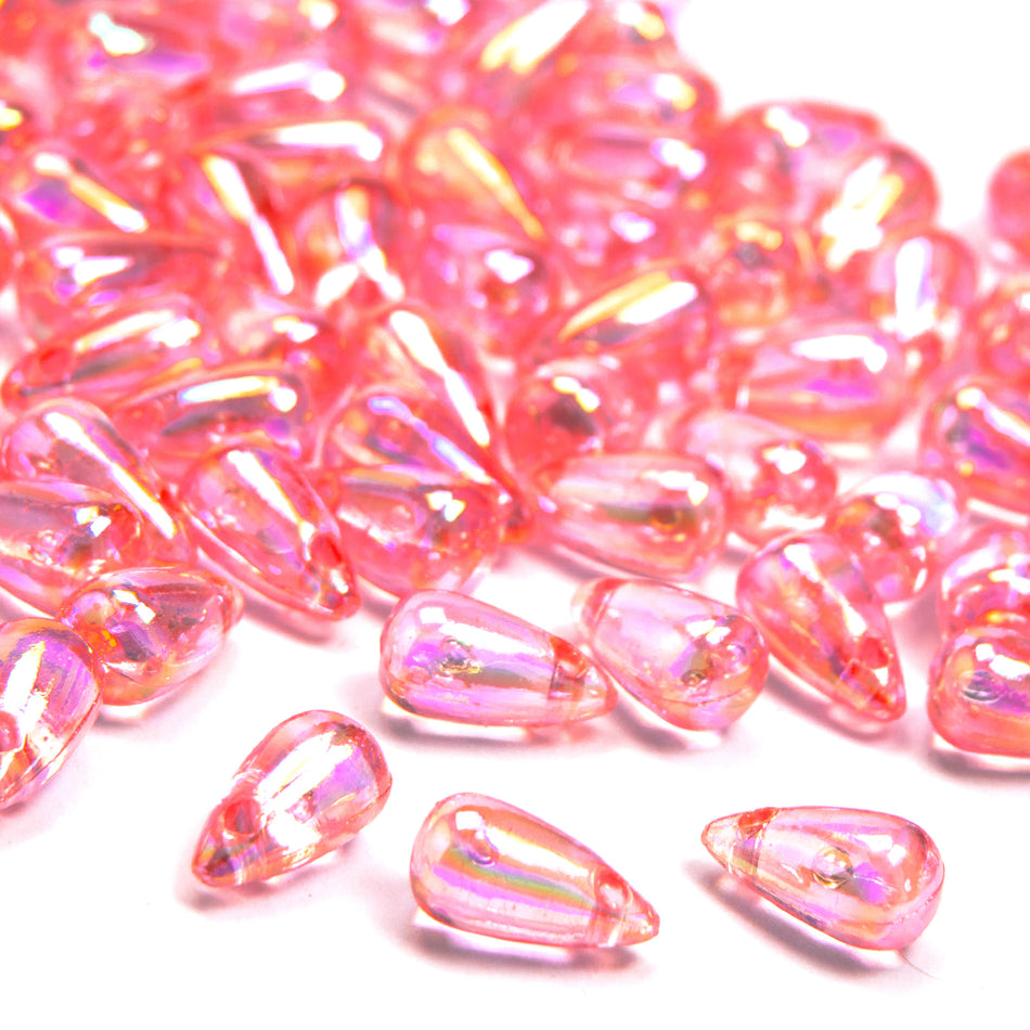Teardrop Beads - Horizontal Drilled -10x6mm (48 Pack)