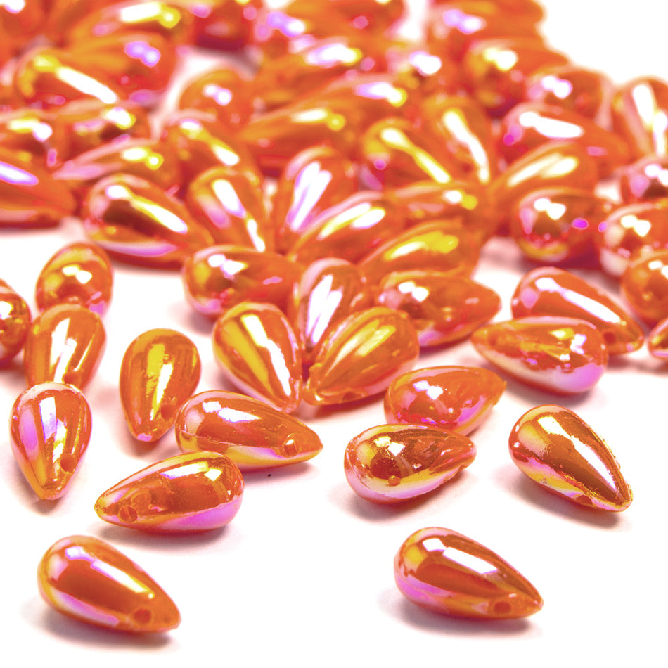 Teardrop Beads - Horizontal Drilled -10x6mm (48 Pack)