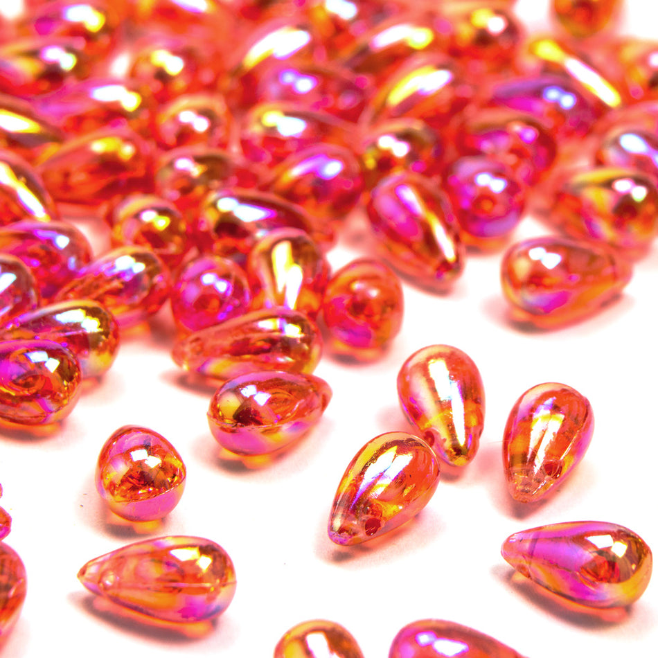 Teardrop Beads - Horizontal Drilled -10x6mm (48 Pack)