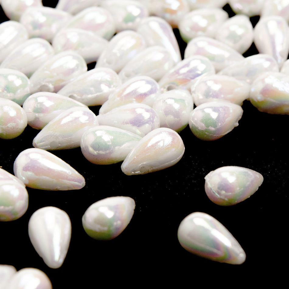 Teardrop Beads - Horizontal Drilled -10x6mm (48 Pack)