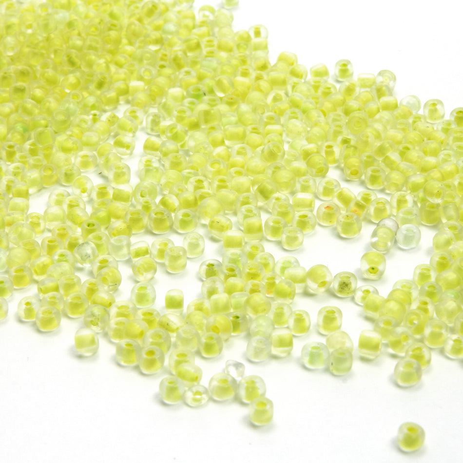 Colour-Lined Round Glass Seed Beads - 8/0 3.1mm