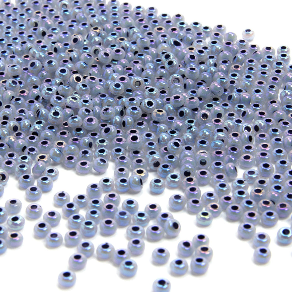 Colour-Lined Round Glass Seed Beads - 8/0 3.1mm