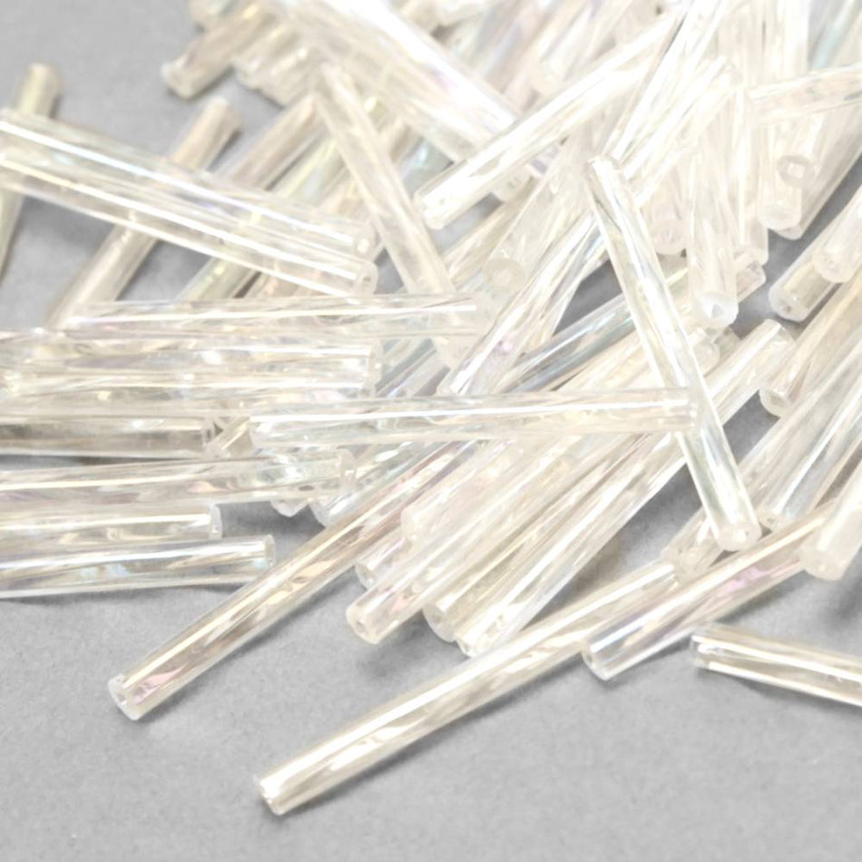 Twisted Preciosa Bugle Beads - 25mm