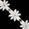 Lace Guipure Trim w Large Daisies