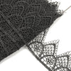 Lace Guipure Trim w Daisies & Pointed Scalloped Edging