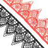 Lace Guipure Trim w Daisies & Pointed Scalloped Edging