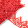 Lace Guipure Trim w Daisies & Pointed Scalloped Edging
