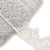 Lace Guipure Trim w Daisies & Pointed Scalloped Edging