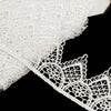 Lace Guipure Trim w Daisies & Pointed Scalloped Edging