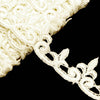 Lace Guipure Trim w Fleur De Lis Swirls