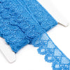 Swirl Embroidered Lace Trim w Scalloped Edging