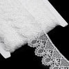 Swirl Embroidered Lace Trim w Scalloped Edging