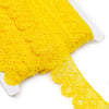 Swirl Embroidered Lace Trim w Scalloped Edging