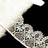 Swirl Embroidered Lace Trim w Scalloped Edging