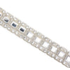 Square Rhinestones Trim w Diamante