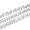 Silver Chain Trim w Round Pearls