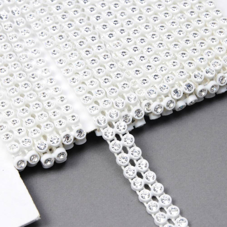Preciosa Diamante Crystal Banding Trim - SS13 (2 Row)