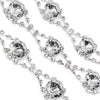 Double Diamante Wave Crystal Chain Trim