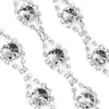 Double Diamante Wave Crystal Chain Trim